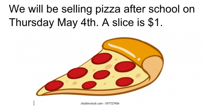 Pizza Sale Thursday!